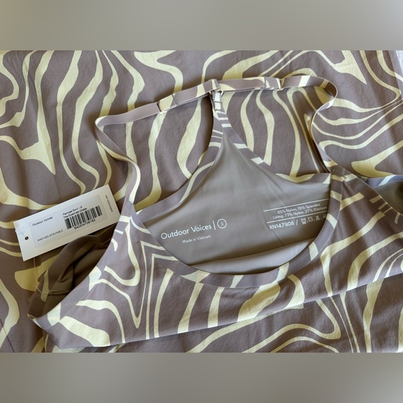 NWT Outdoor Voices The Exercise Dress 2.0 Pampas Swirl Small - Picture 5 of 9